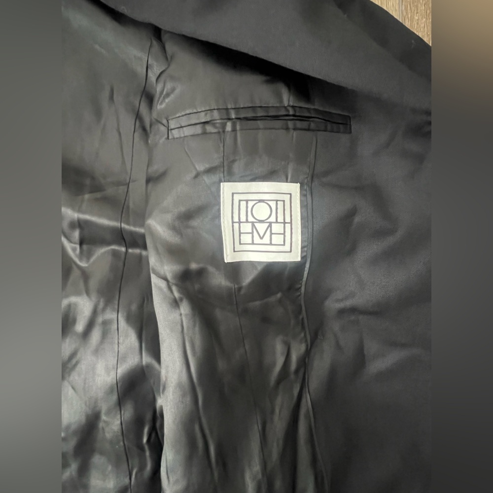 Toteme Wool Black Blazer - Picture 6 of 9